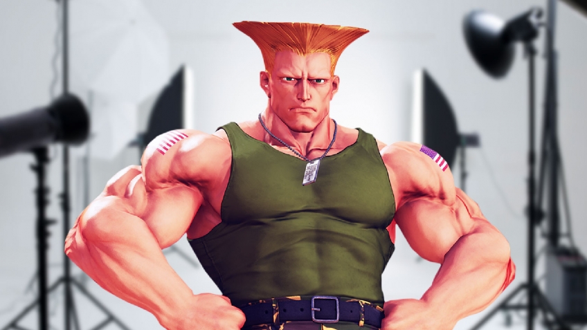Японское безумие: Гайл из Street Fighter рекламирует гель для укладки волос топ игры сега онлайн и денди играть бесплатно смотреть все скачать